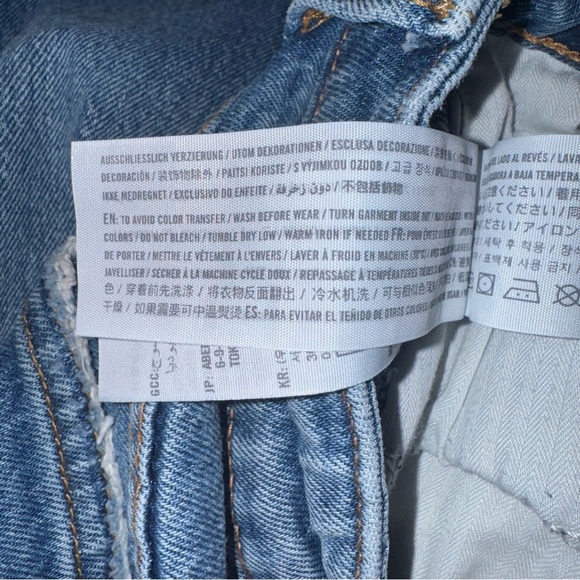 ABERCROMBIE & FITCH Curve Love The Mom High Rise Jean Distressed Size 28/6R - Picture 14 of 14